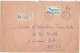 37049# LOT 2 LETTRES FRANCHISE PARTIELLE RECOMMANDE Obl REMERING LES PUTTELANGE MOSELLE 1967 1968 Pour METZ 57 - Covers & Documents