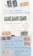 37055# LOT 7 LETTRES FRANCHISE PARTIELLE RECOMMANDE Obl ROSSELANGE MOSELLE 1967 1968 Pour METZ 57 - Covers & Documents