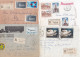 37056# LOT 47 LETTRES FRANCHISE PARTIELLE RECOMMANDE Obl ST AVOLD MOSELLE SAINT 1967 1968 Pour METZ 57 - Cartas & Documentos