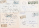 37056# LOT 47 LETTRES FRANCHISE PARTIELLE RECOMMANDE Obl ST AVOLD MOSELLE SAINT 1967 1968 Pour METZ 57 - Covers & Documents