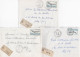 37059# LOT 5 LETTRES FRANCHISE PARTIELLE RECOMMANDE Obl ST NICOLAS EN FORET MOSELLE SAINT 1967 1968 Pour METZ 57 - Lettres & Documents