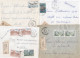 37062# LOT 12 LETTRES FRANCHISE PARTIELLE RECOMMANDE Obl SARRALBE MOSELLE 1967 1968 Pour METZ 57 - Covers & Documents