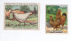 Chromo Poules WYANDOTTE Pub: Chocolat Pupier  68 X 51 Mm Et Cafés Gilbert  2 Scans - Andere & Zonder Classificatie