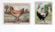 Chromo Poules FAVEROLLES Pub: Chocolat Pupier  68 X 51 Mm Et Cafés Gilbert  2 Scans - Other & Unclassified