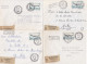 37065# LOT 6 LETTRES FRANCHISE PARTIELLE RECOMMANDE Obl SARREGUEMINES WELFERDING MOSELLE 1967 1968 Pour METZ 57 - Cartas & Documentos