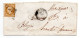Lettre Sans Correspondance   Timbre N°21 Cachet Boulogne Sur Gesse Pour Blajan - 1849-1876: Periodo Clásico