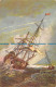 R077485 Yacht. Painting. Postcard - Mondo