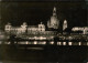 Altstadt Dresden Brühlsche Terrasse / Terassenufer Frauenkirche Bei Nacht 1957 - Dresden