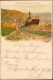Ansichtskarte Untertürkheim-Stuttgart Stadtpartie - Künstlerkarte 1902 - Stuttgart