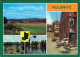 Pulsnitz Übersicht, Walkmühlenbad, Schlossteich, Rietschel-Denkmal 1986 - Pulsnitz
