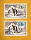 TAAF -  Cartes  TERRE ADELIE - 08/01/1958 Et 15/02/1958 - PA N° 2 Et N° 3 - ( Très Bon Etat ) - - Ongetande, Proeven & Plaatfouten