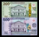 Surinam Suriname Set 2 Banknotes 200 500 Dollars 2024 Pick 166A-166B New Sc Unc - Suriname