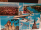 Cartolina Torino ,vedutine, Aereo Alitalia ,timbro Basilica Di Superga Anni 70 - Other Monuments & Buildings