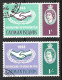 CAYMAN Is....QUEEN ELIZABETH   II..(1952-22..)....INTERNATIONAL CO-OPERATION YESR......SET OF 2......VFU.... - Caimán (Islas)