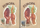 France 1957 Max. Cards Europa CEPT France, Maximum Cards, History - Europa (cept) - Brieven En Documenten
