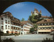 11466816 Thun Rathausplatz Brunnen Schloss Thun - Autres & Non Classés