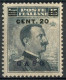 REGNO COLONIE EGEO CASO 1916 FRANCOBOLLO C. 20 SU C. 15 SOPRASTAMPA 'CASO' NUOVO MNH ** SASSONE 8 - Ägäis (Caso)