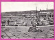 294035 / Italy - TRIESTE Sacchetta PORT Ship PC 1967 USED 55 L Designs From Sistine Chapel By Michelangelo Flamme " .... - 1961-70: Marcophilia