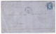 FRANCE 1853-1860 Stamp 20c Bleu YT N°14 On The Cover - 1853-1860 Napoleone III