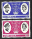 DOMINICA.....QUEEN ELIZABETH II...(1952-22..)...." 1966.."....OMNIBUS.....ROYAL VISIT..., SET OF 2.....MNH.. - Dominica (...-1978)