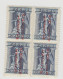 Grece N° 0231 ** Avec Surch. Rouge Bas En Haut, 40 L Bleu (Ensemble 4 Valeurs) - Unused Stamps