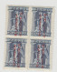 Grece N° 0231 ** Avec Surch. Rouge Bas En Haut, 40 L Bleu (Ensemble 4 Valeurs) - Ungebraucht