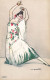 LOZZATTI ? * Série De 6 CPA Illustrateur Lozzatti * Art Nouveau Jugendstil * Femme Mode éventail Range Robe Coiffe - Andere & Zonder Classificatie