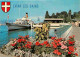 74 - Evian Les Bains - Le Débarcadère - Bateaux - Fleurs - Blasons - CPM - Voir Scans Recto-Verso - Evian-les-Bains