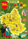 12 - Aveyron - Carte Géographique - CPM - Voir Scans Recto-Verso - Other & Unclassified