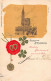 STRASBOURG - La Cathédrale - Gaufrage - Carte Bonne Année 1911 - Ed. Lautz & Isenbeck, Darmstadt - Strasbourg