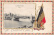 Belgique - Exposition De Liège 1905 - Le Nouveau Pont De La Fragnée - CARTE GAUFFRÉE Drapeau Et Armoiries Belges - Liege