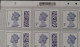 S.G. V4705 ~ 10/01/2022 ~ FULL COUNTER SHEET OF 25 X 5p UNFOLDED AND NHM  #02786 - Machins