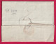 MARQUE P37P LA TOUR DU PIN ISERE 1829 POUR BOURGOIN 1829 INDICE 13 LETTRE - 1801-1848: Vorläufer XIX