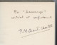 Autographe, Dédicace ,Paule-Marie Grand, Préhistorienne, épouse Chastel Historien Art  Préhistoire,abbé Breuil, Boucher - Altri & Non Classificati