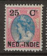 1900 MNH Nederlands Indië NVPH 35 Postfris** - Indie Olandesi