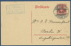 Dt. Post In Der Türkei 1907/08 Postkarte P 14 Gebraucht (X40575) - Deutsche Post In Der Türkei