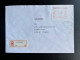 NETHERLANDS 1993 REGISTERED LETTER DOESBURG TO UTRECHT 03-02-1993 NEDERLAND AANGETEKEND STICKER FRAMA - Lettres & Documents