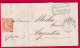 N°16 ORANGE SUR PAILLE PC 796 CHATEAUROUX INDRE POUR ARGENTON LETTRE - 1849-1876: Période Classique