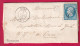 N°22 GC 4055 USSY CALVADOS BOITE RURALE G TOURNEBU POUR CAEN LETTRE - 1849-1876: Periodo Classico