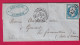 N°22 GC 4270 VILLERS BOCAGE CALVADOS BOITE RURALE K CAHAGNES POUR GUERARD SEINE ET MARNE LETTRE - 1849-1876: Klassieke Periode