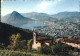 11434994 Lugano TI Panorama Del Golfo Di Lugano Vista Da Cureggia Lugano - Andere & Zonder Classificatie