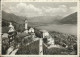 11385653 Orselina TI Panorama Mit Laggo Maggiore Und Alpenblick Kirche Orselina - Altri & Non Classificati