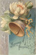 Ostern - Prägekarte - Blumen - Glocke - Pasqua