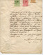 Germany 1906 Frankfurt (Main) 400m. Stamped Revenue Document With 1m., 10m. & 50m. Preussen Revenue Stamps - Lettres & Documents