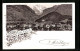 Vorläufer-Lithographie Interlaken, 1894, Teilansicht Gegen Jungfrau  - Interlaken