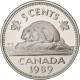 Canada, Elizabeth II, 5 Cents, 1989, Ottawa, BE, Nickel, FDC, KM:60.2a - Canada