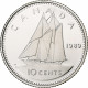 Canada, Elizabeth II, 10 Cents, 1989, Ottawa, BE, Nickel, FDC, KM:77 - Canada