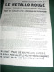 LE METALLO ROUGE , JOURNAL DES COMMUNISTES REVOLUTIONNAIRES PROLETARIENS DE RENAULT BILLANCOURT LE N ° 3 - 1950 à Nos Jours