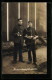 Foto-AK Bitsch, Zwei Soldaten In Uniform Bei Einer Reserveübung, Uniformfoto  - Weltkrieg 1914-18