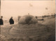 Westerland-Sylt Weltkugel Mit Spruch Aus Sand 1922 Privatfoto Foto - Autres & Non Classés